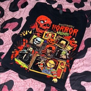 Halloween Horror Nights Graphic Tee - Horror Movie Icons Tee